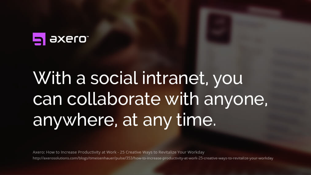 collaborate with social intranet software