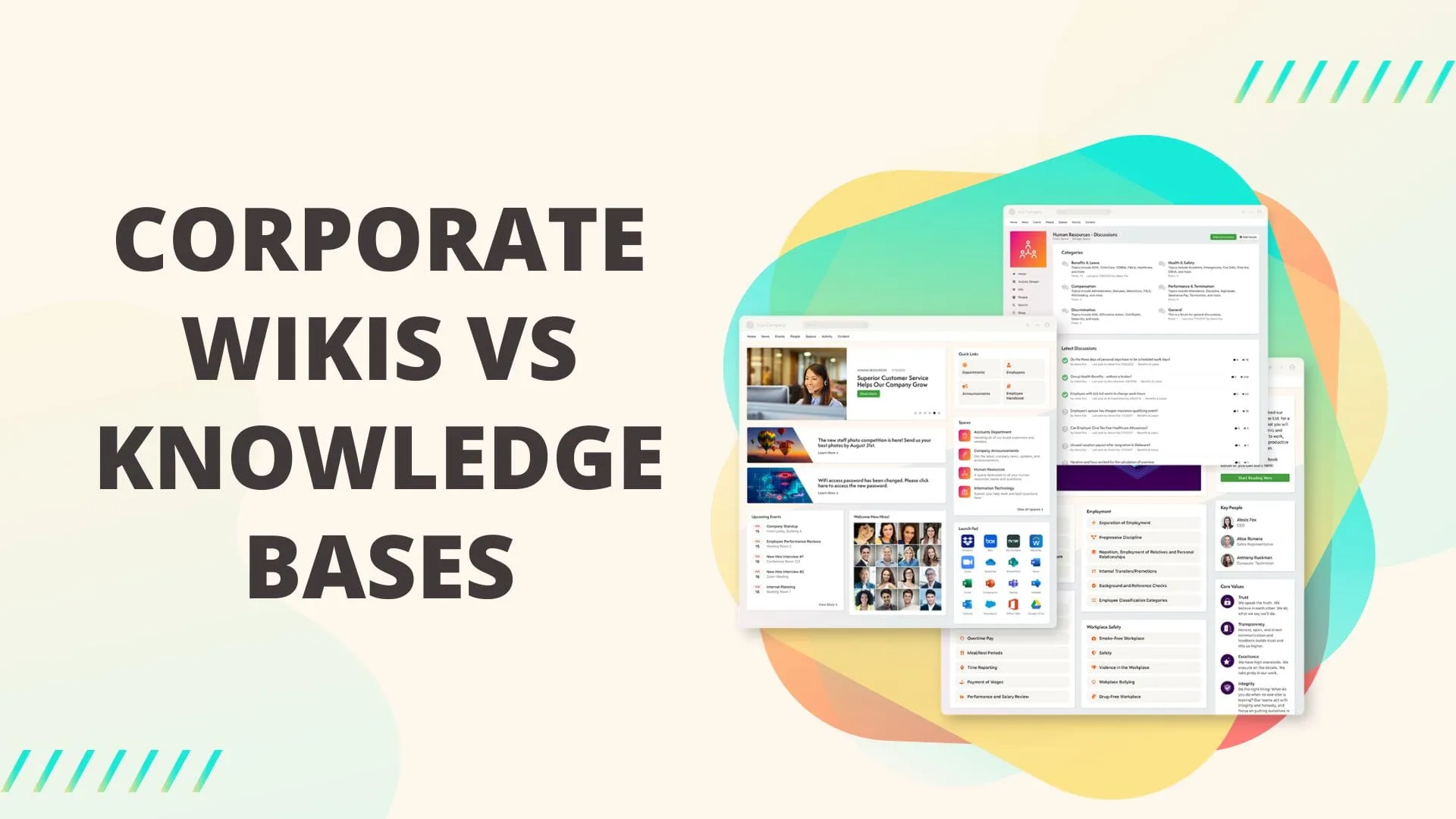 wiki vs internal knowledge base software