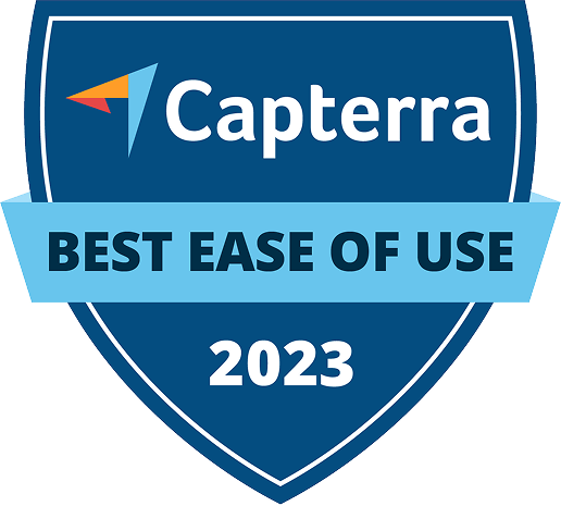 Capterra Best Ease of Use 2023 badge