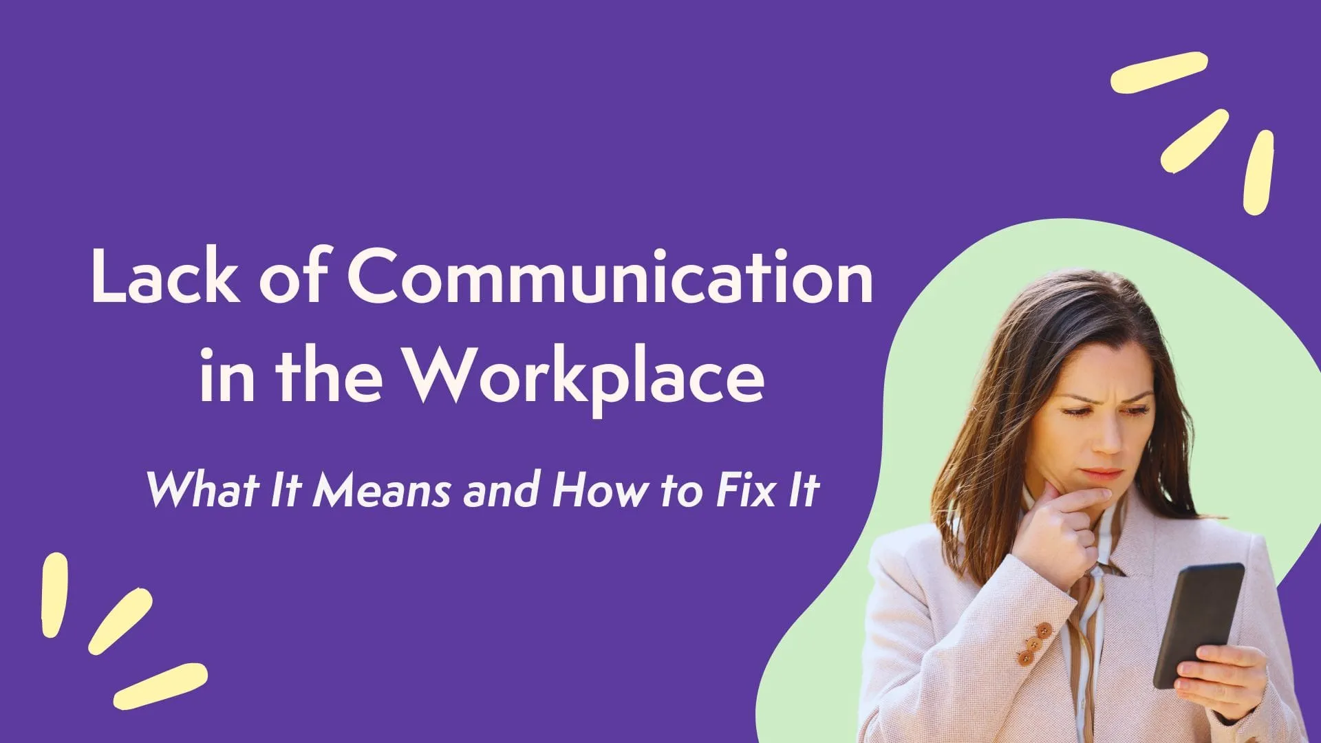 how to fix poor communication in the workplace