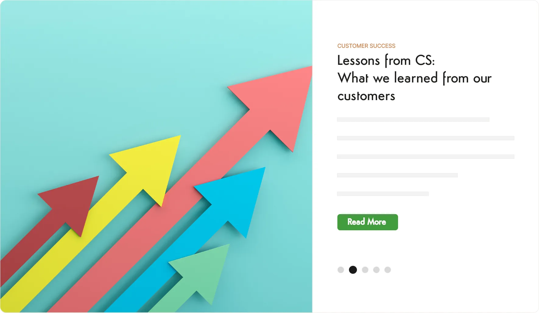 Pinned announcements and highlighted content in an Axero feed.