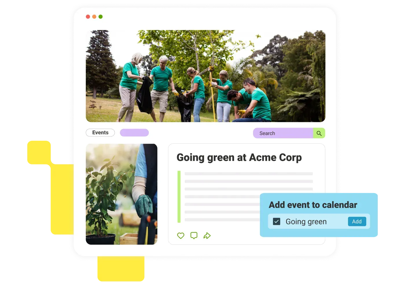 LumApps intranet homepage with corporate news feed and Google Workspace integrations