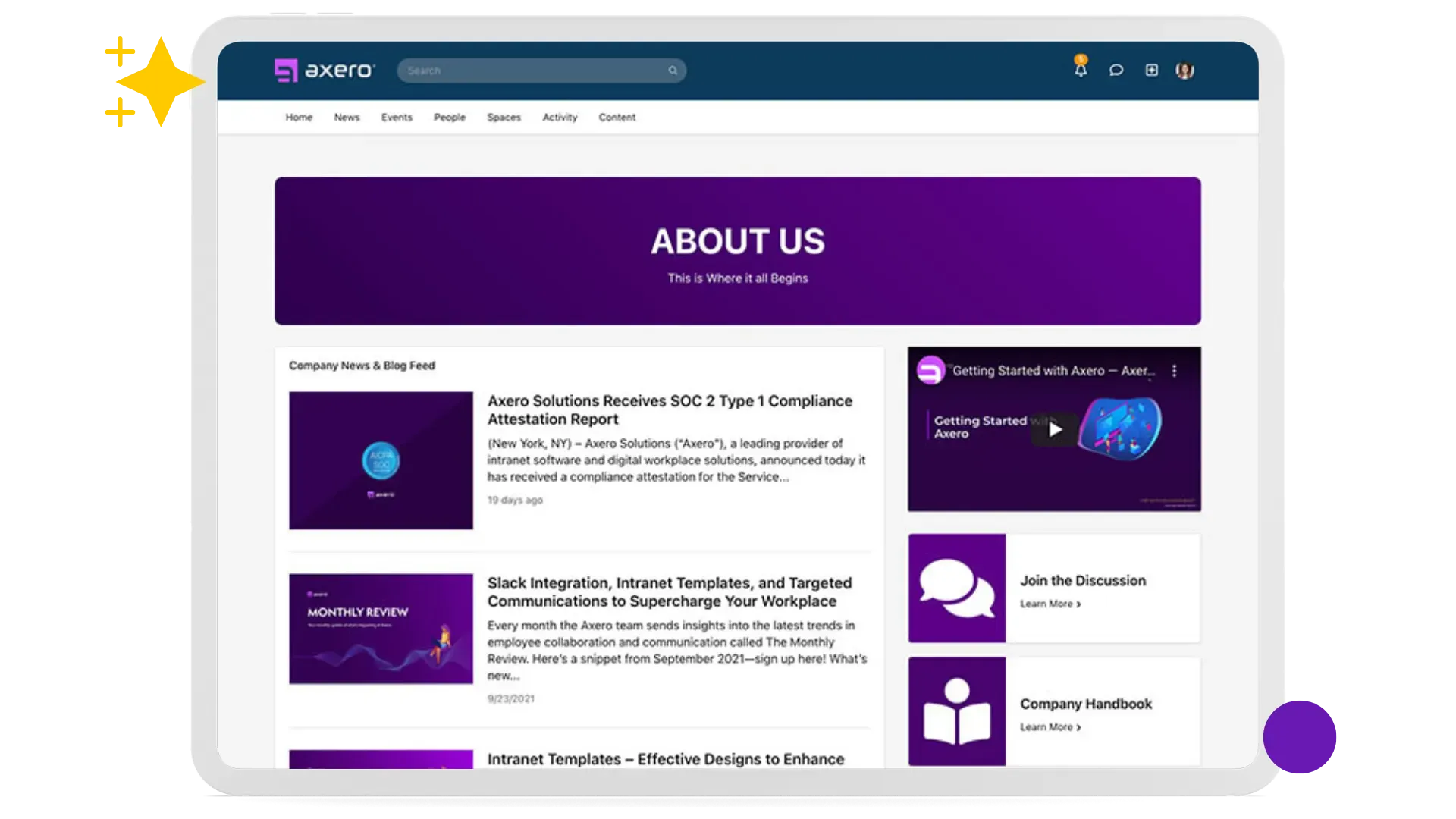 CMS page editor with drag-and-drop builder