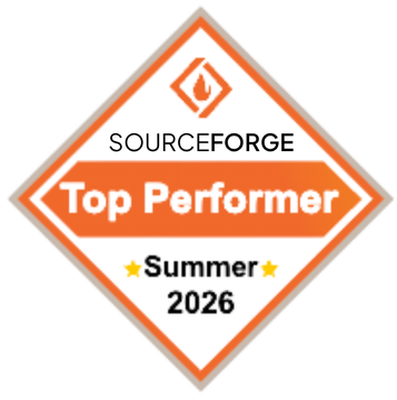 SourceForge Top Performer Summer 2026 badge