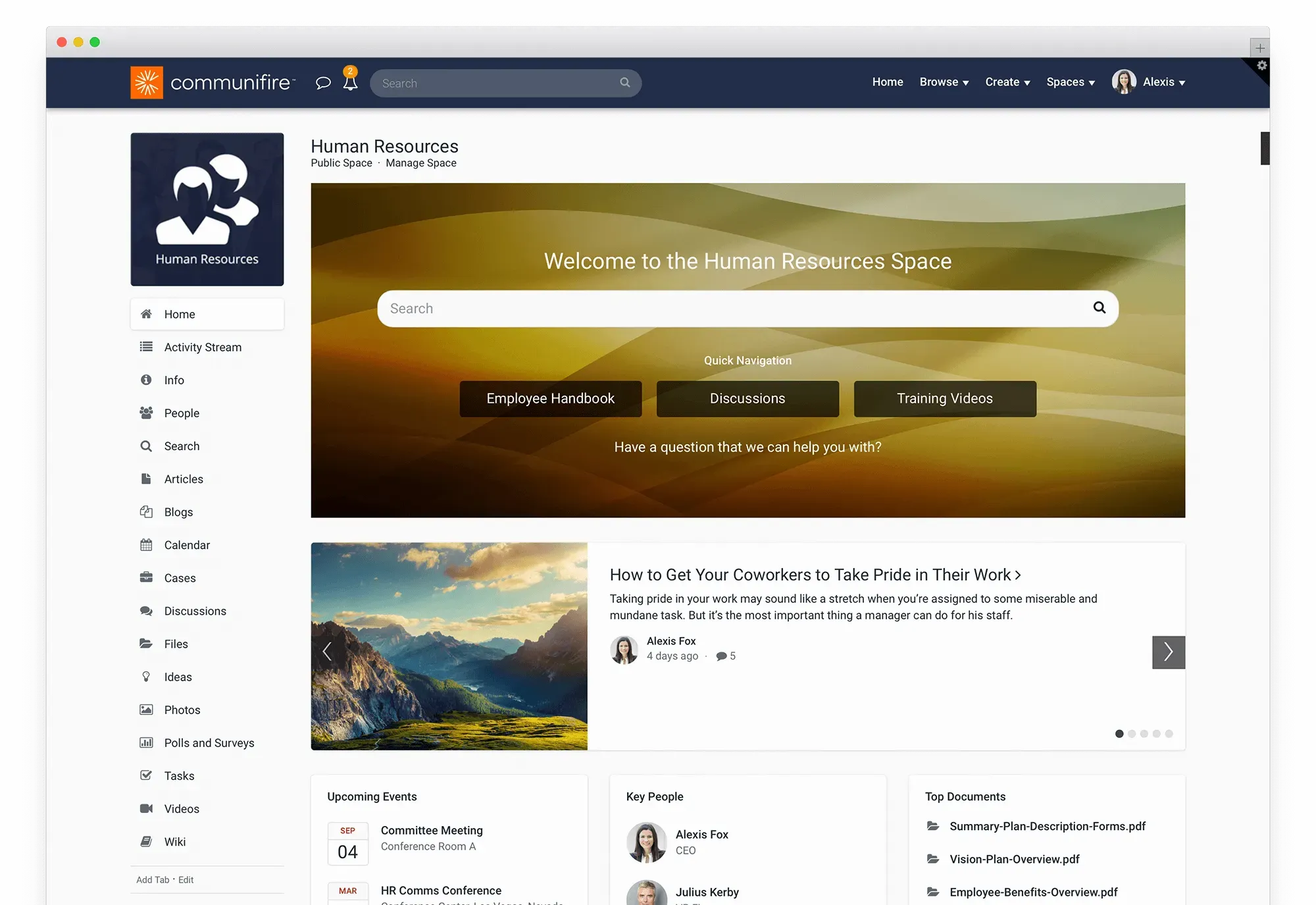 Space Homepage