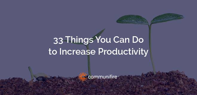 How to Increase Productivity at Work