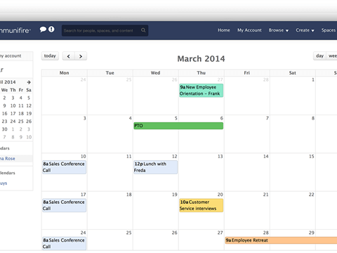 Introducing the New Personal Calendar in Communifire 4.5