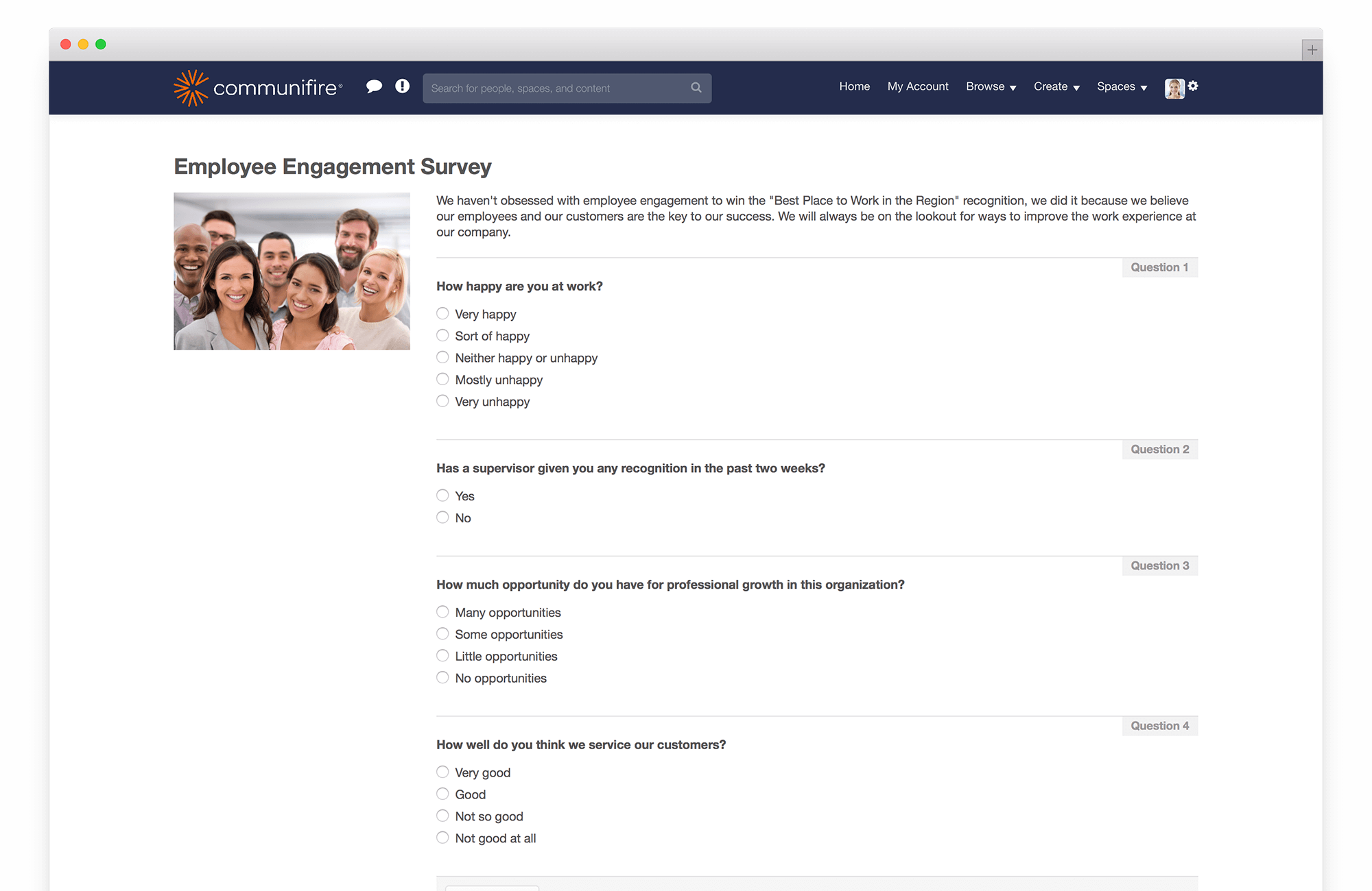 intranet governance - employee engagement survey