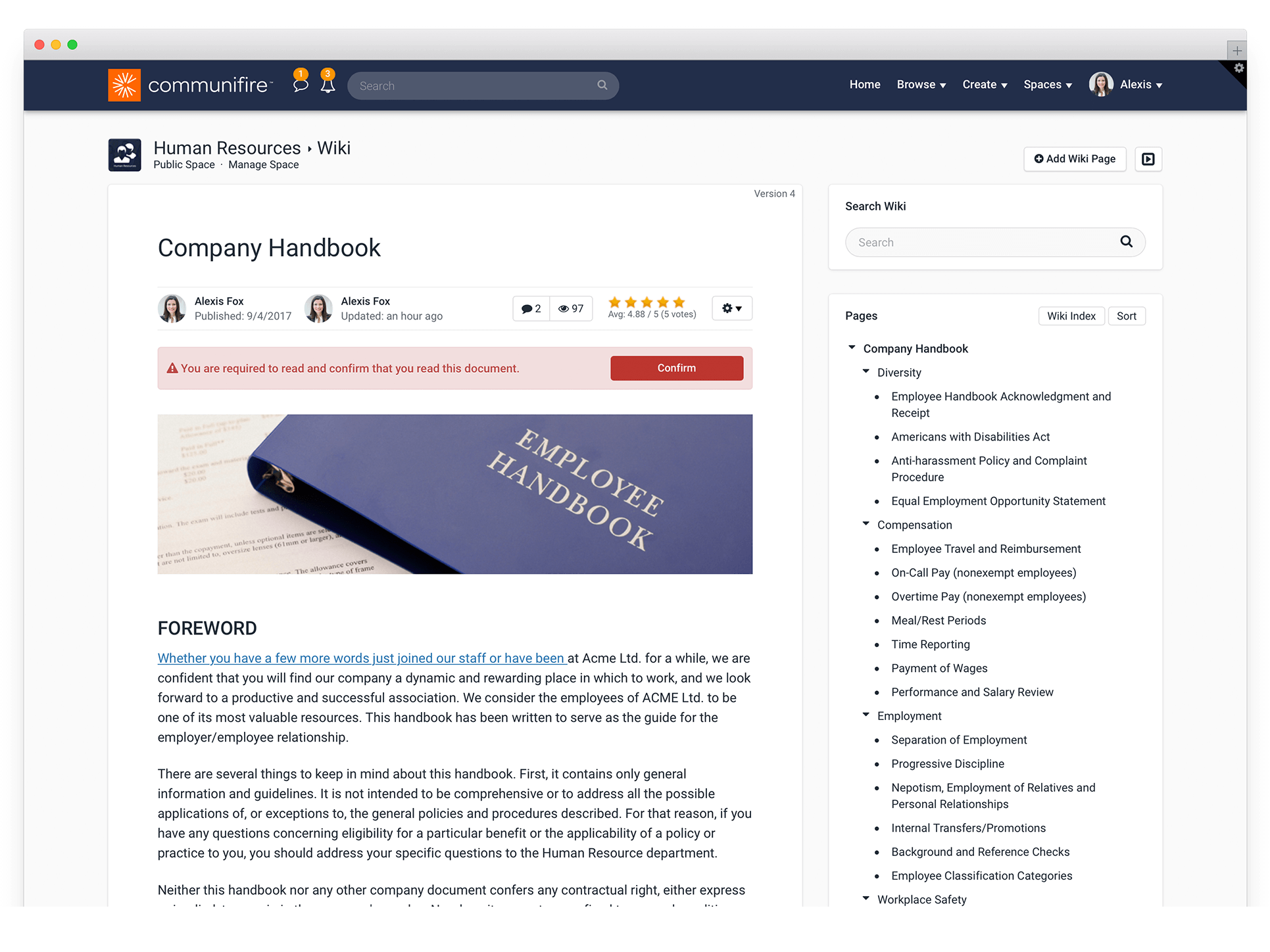 company intranet ideas - wiki software
