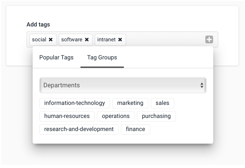 intranet features - content tagging