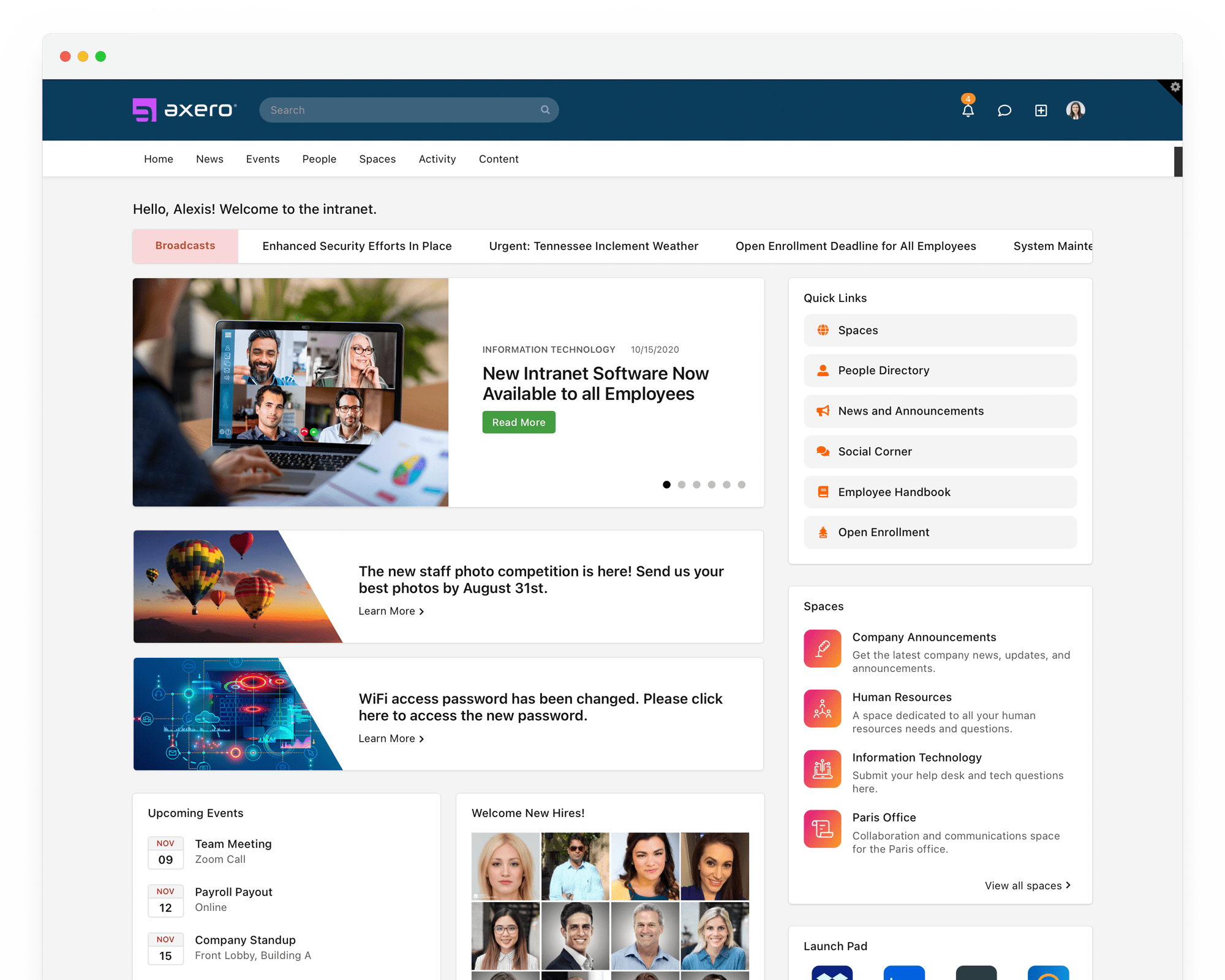 intranet app - replace email - online workspaces