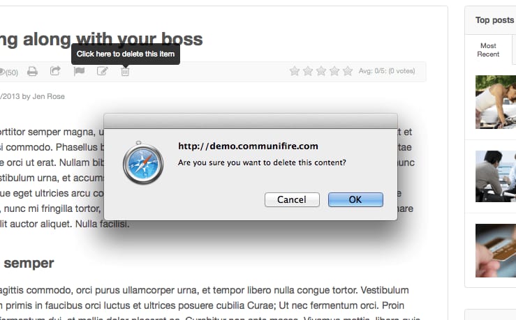 intranet moderation