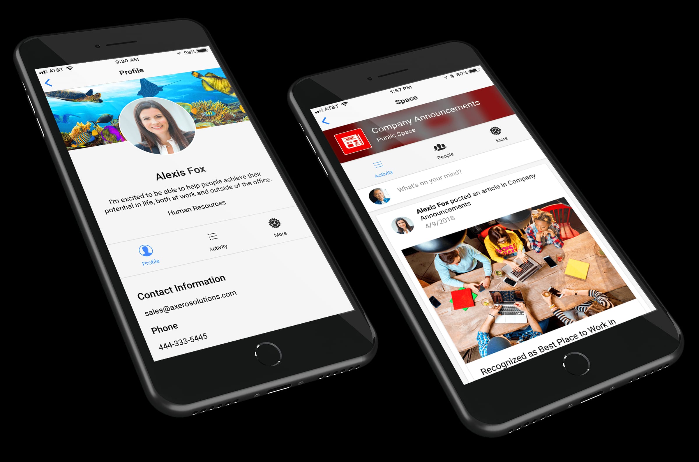 company intranet examples - mobile intranet