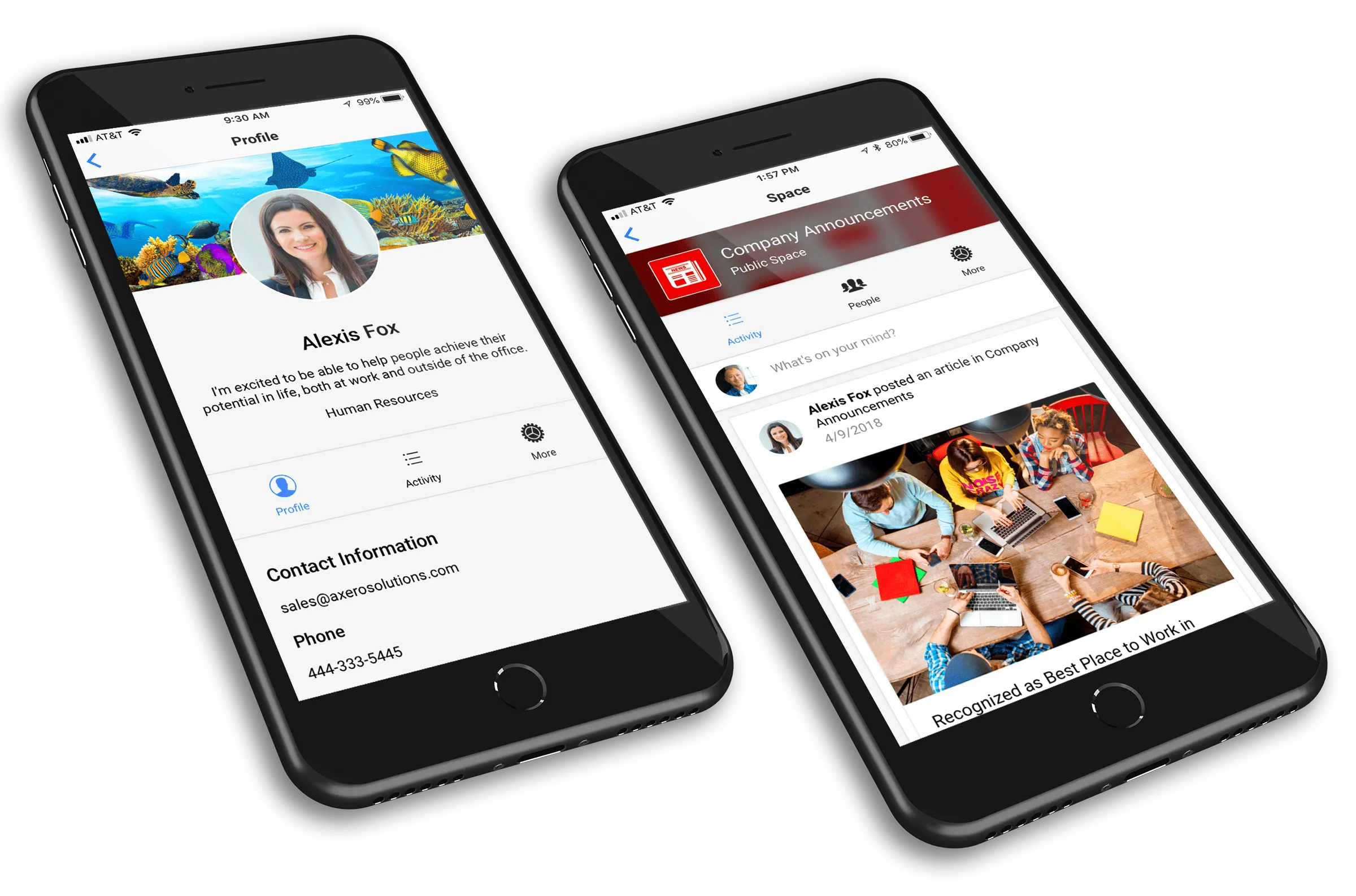company intranet examples - mobile intranet