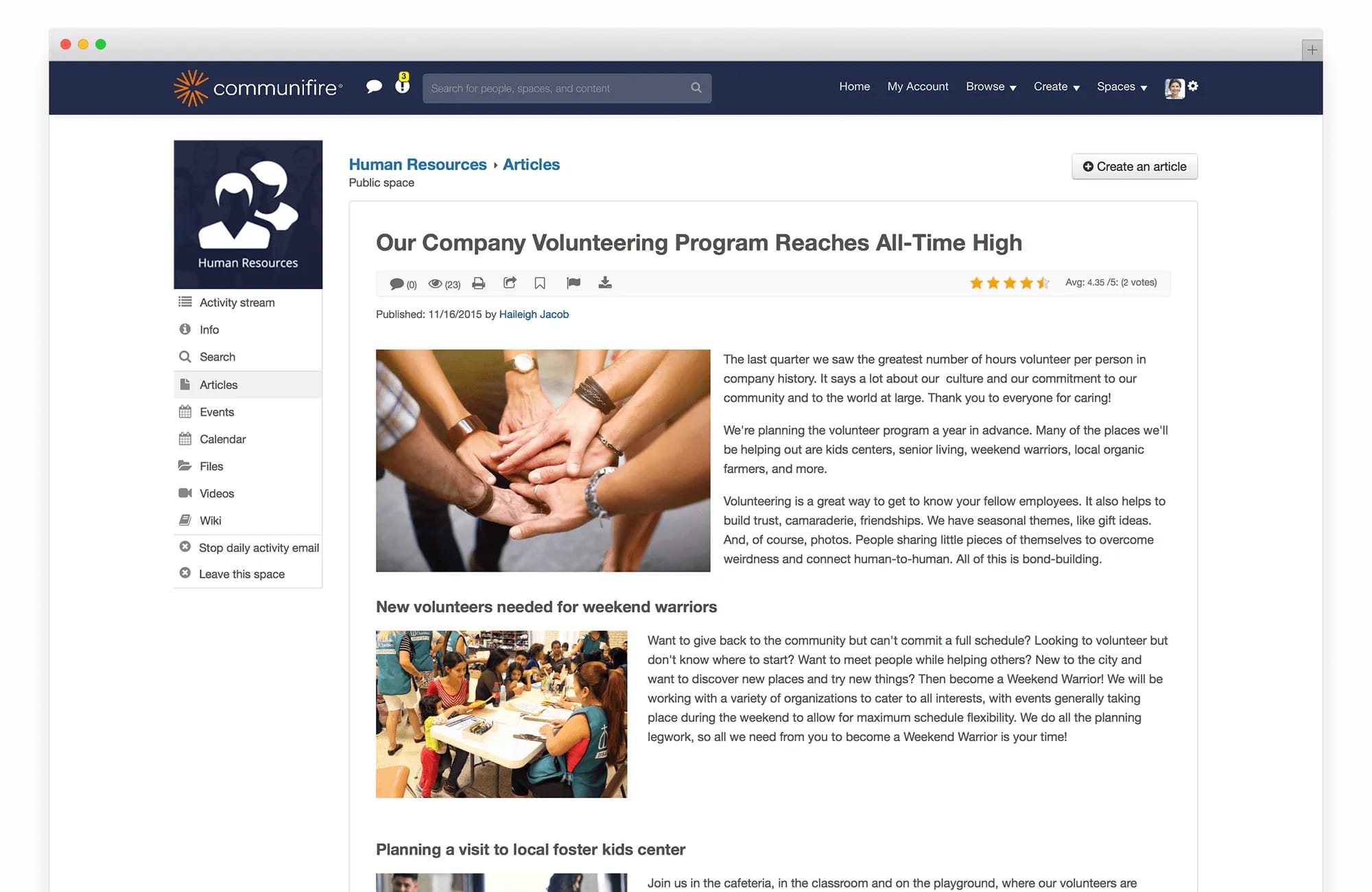 Intranet Content Management - best intranet software