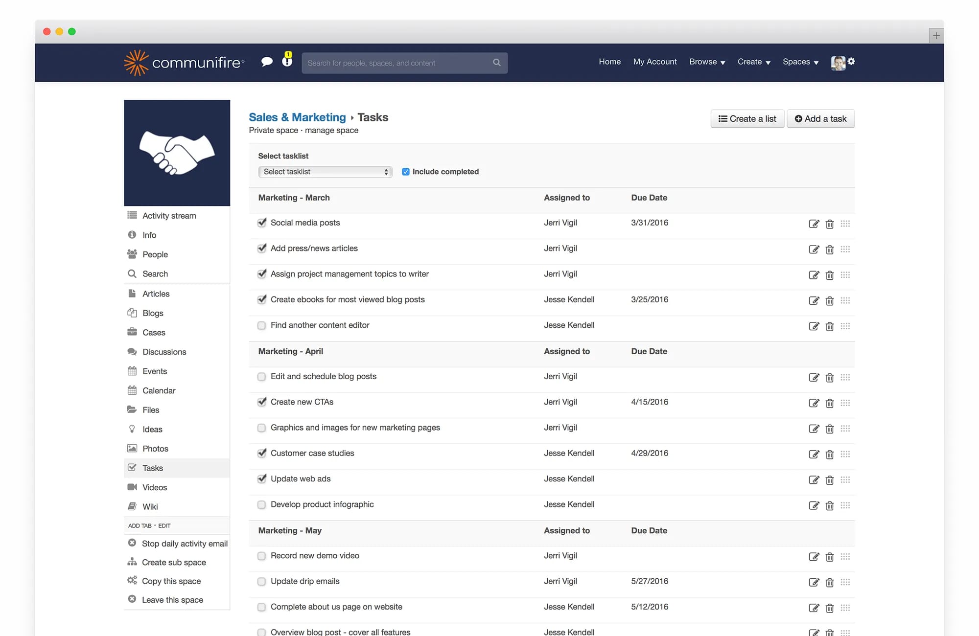 Intranet Task Management - best intranet software
