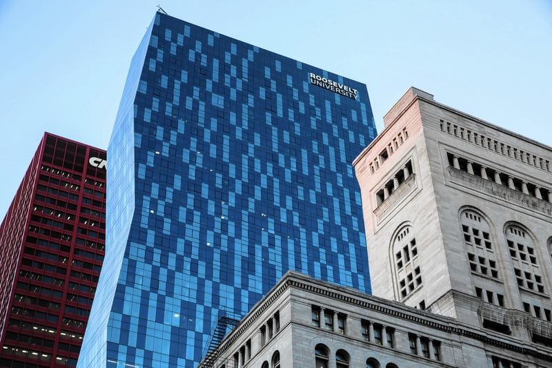 Roosevelt University's 32-story South Loop tower is the second-tallest academic building in the country.