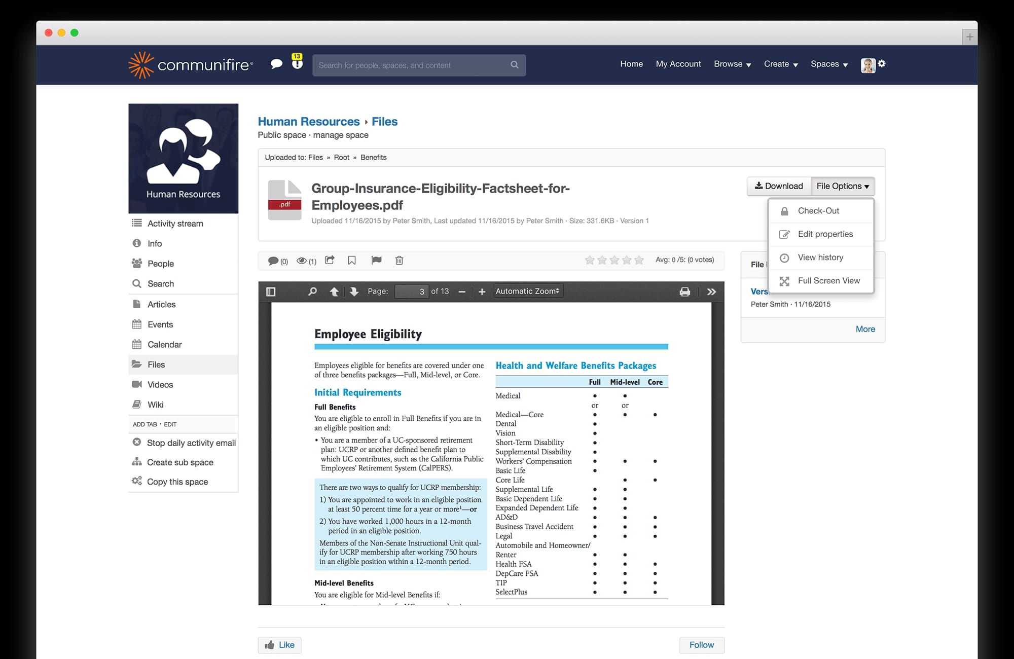 intranet tools - hr document management