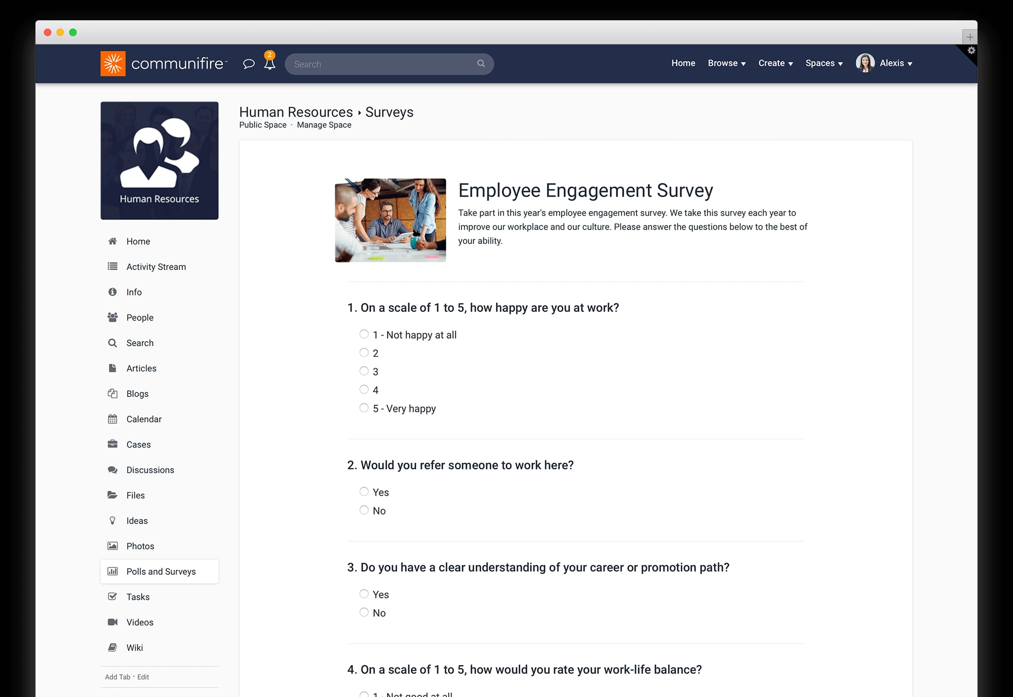 employee engagement survey questions