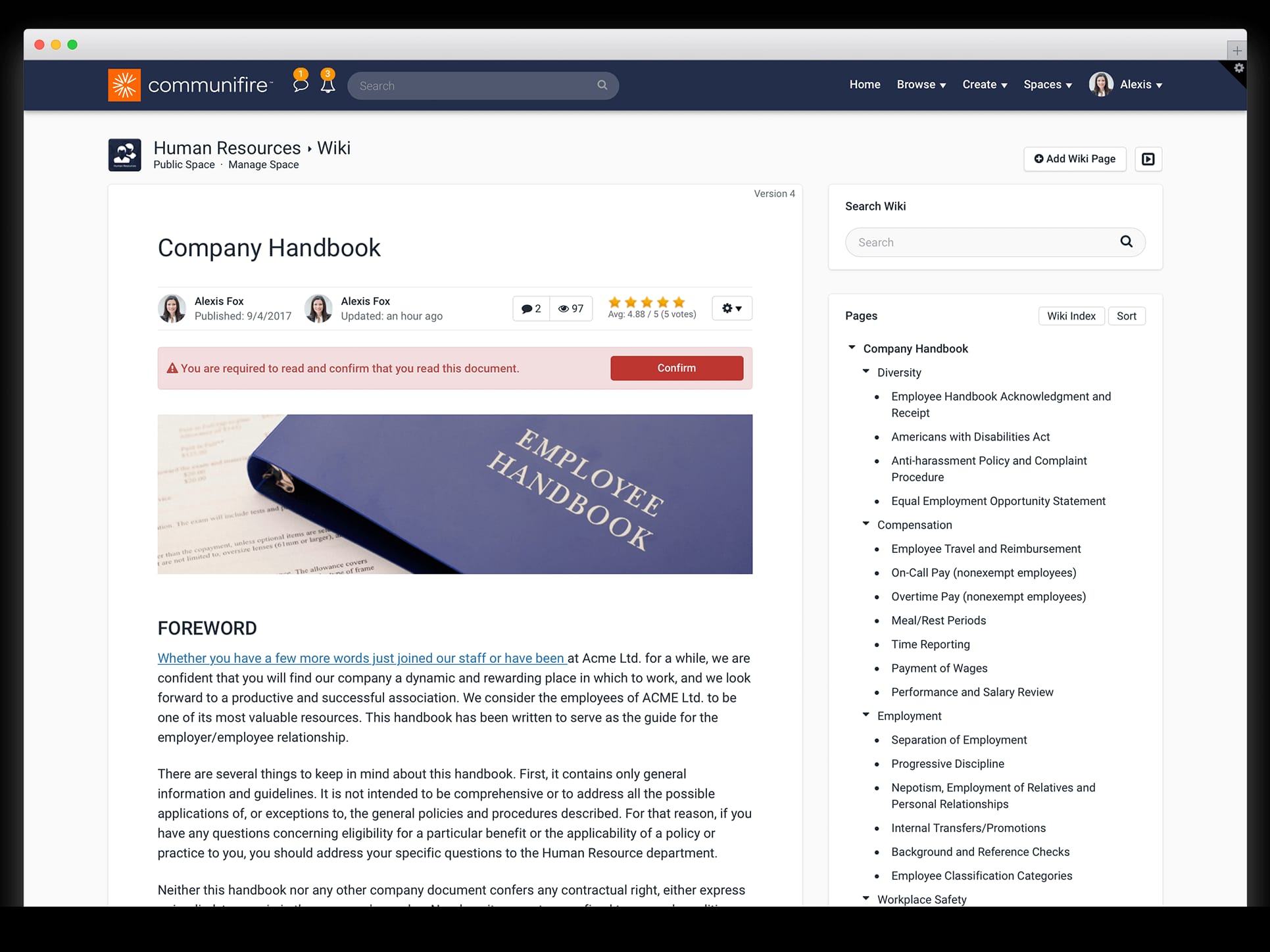 company intranet ideas - wiki software