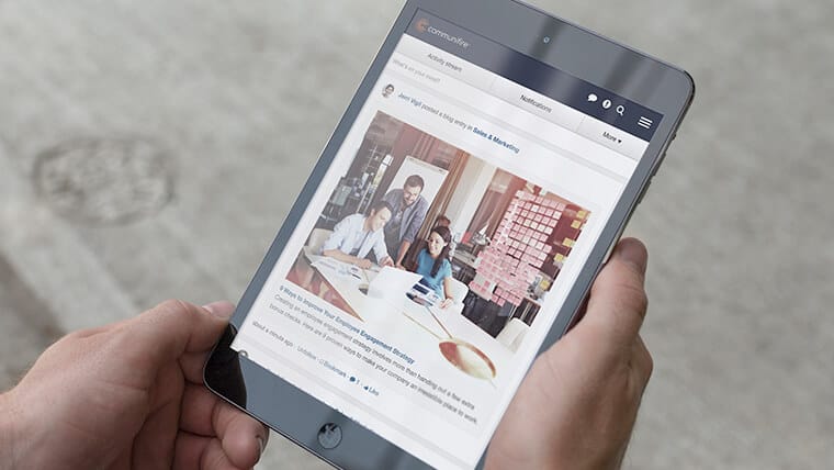 improve employee productivity - mobile intranet