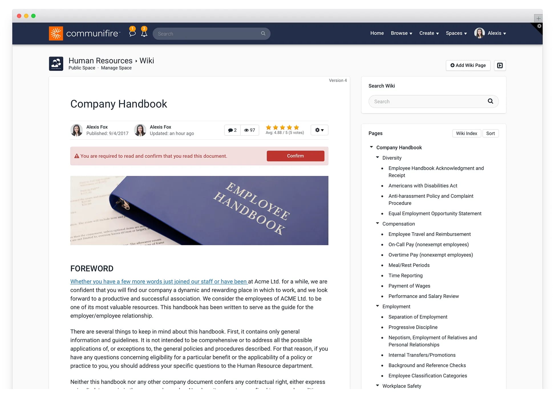 intranet wiki