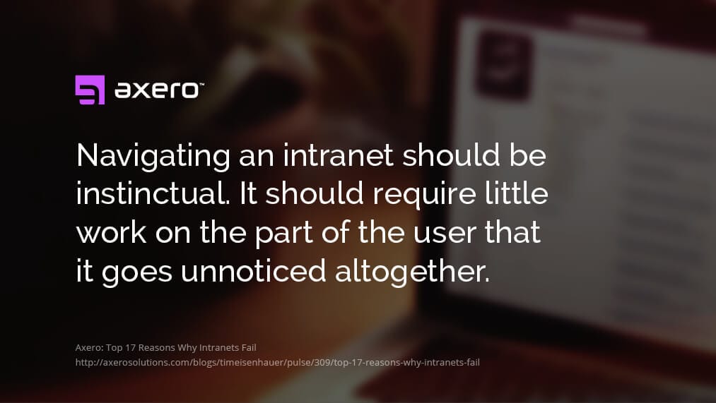 Why Intranets Fail - navigation