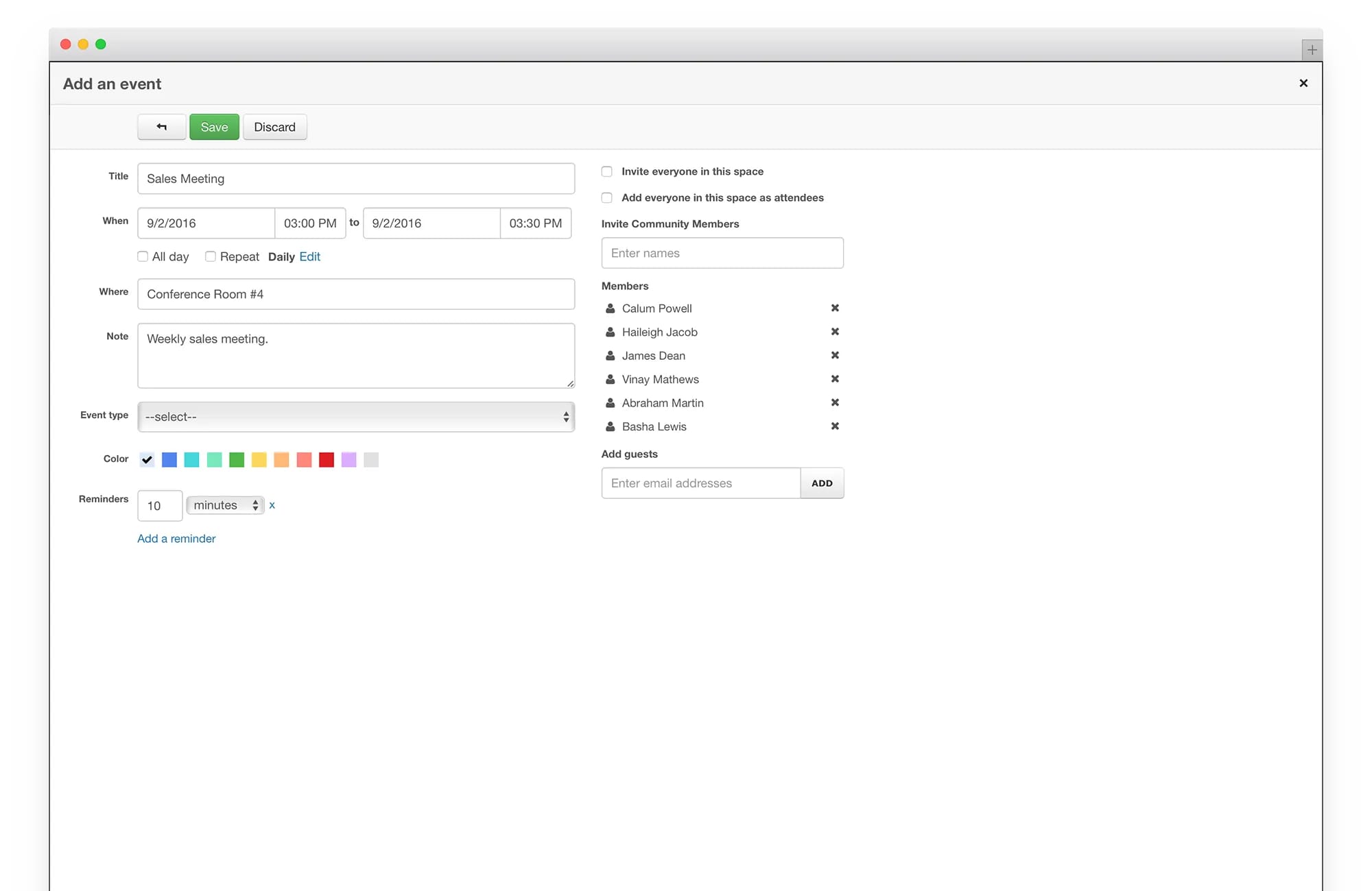intranet calendars