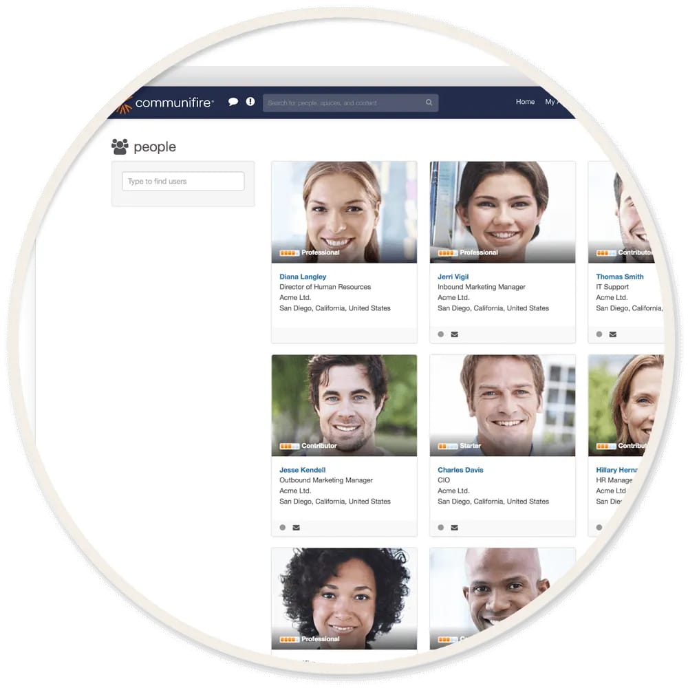 intranet governance - employee directory