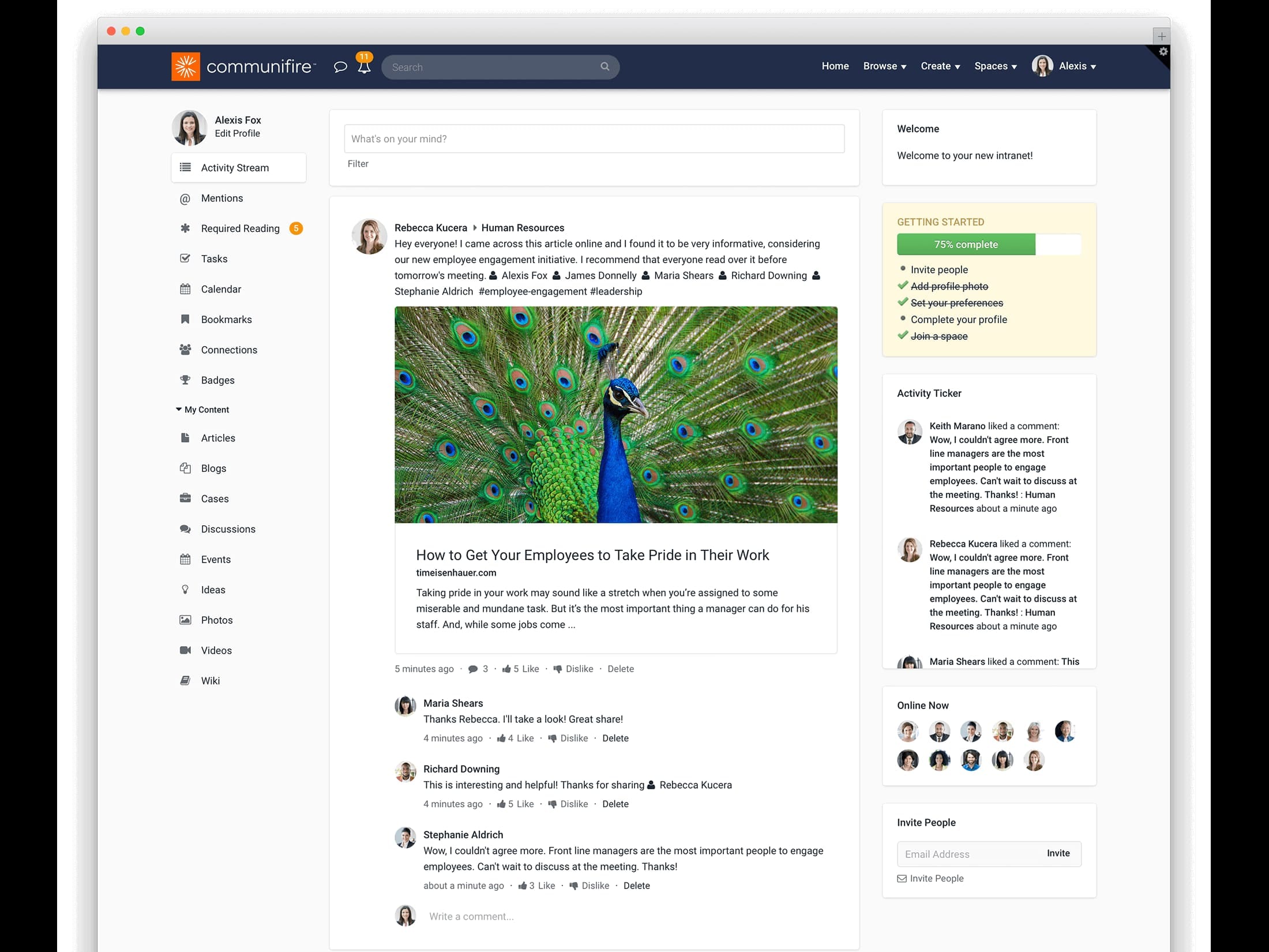 effective employee communication at work - intranet software