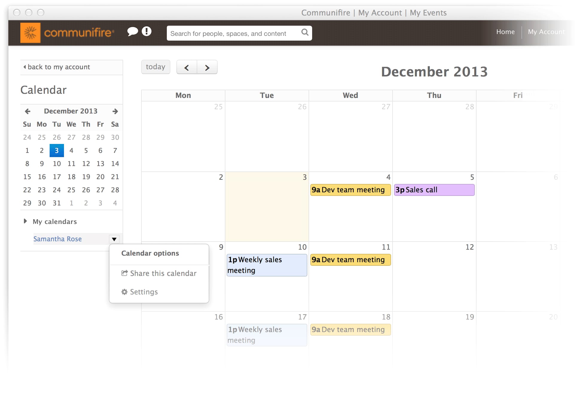 New Feature: Personal Calendars