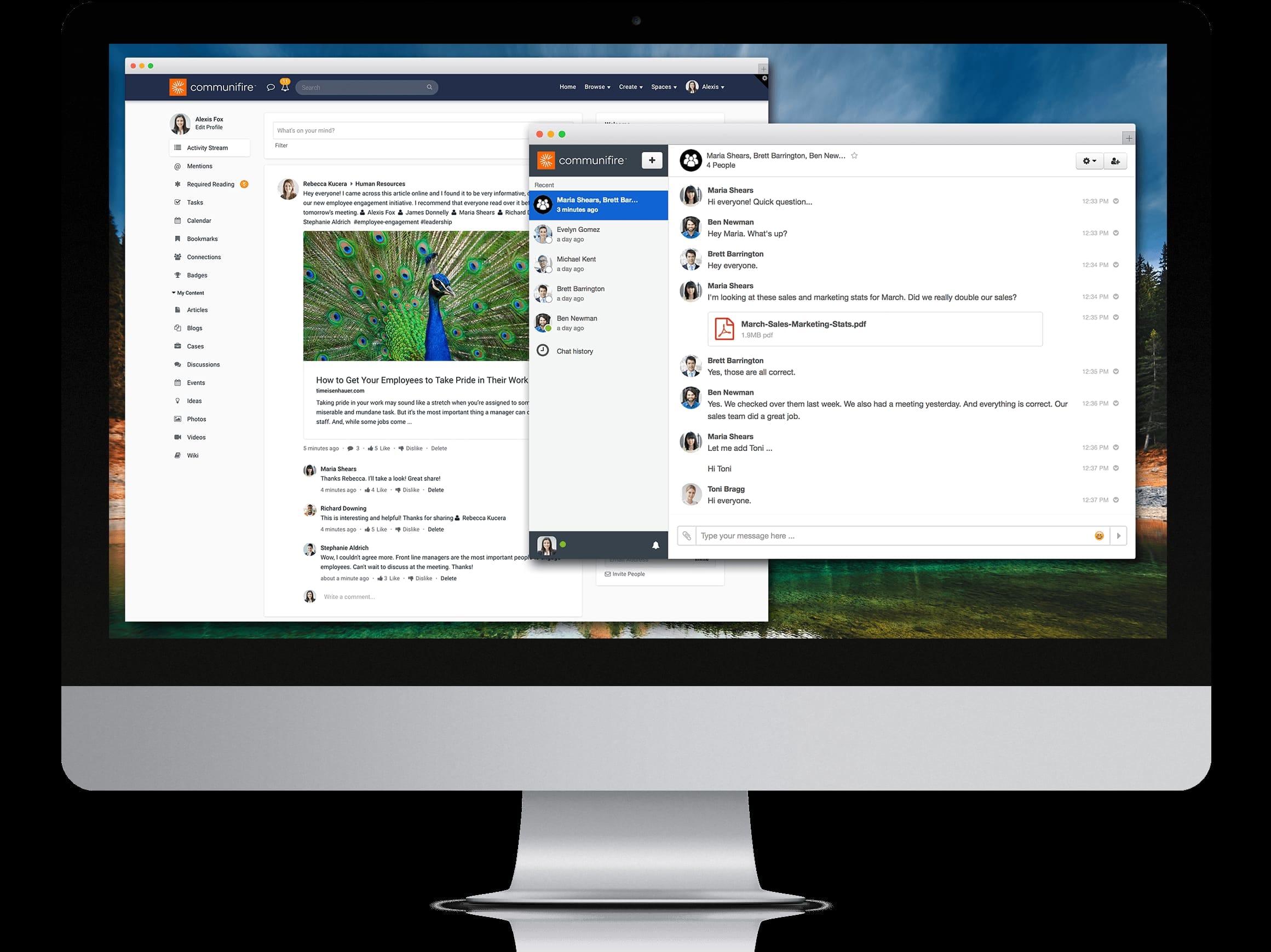 corporate intranet - replace email