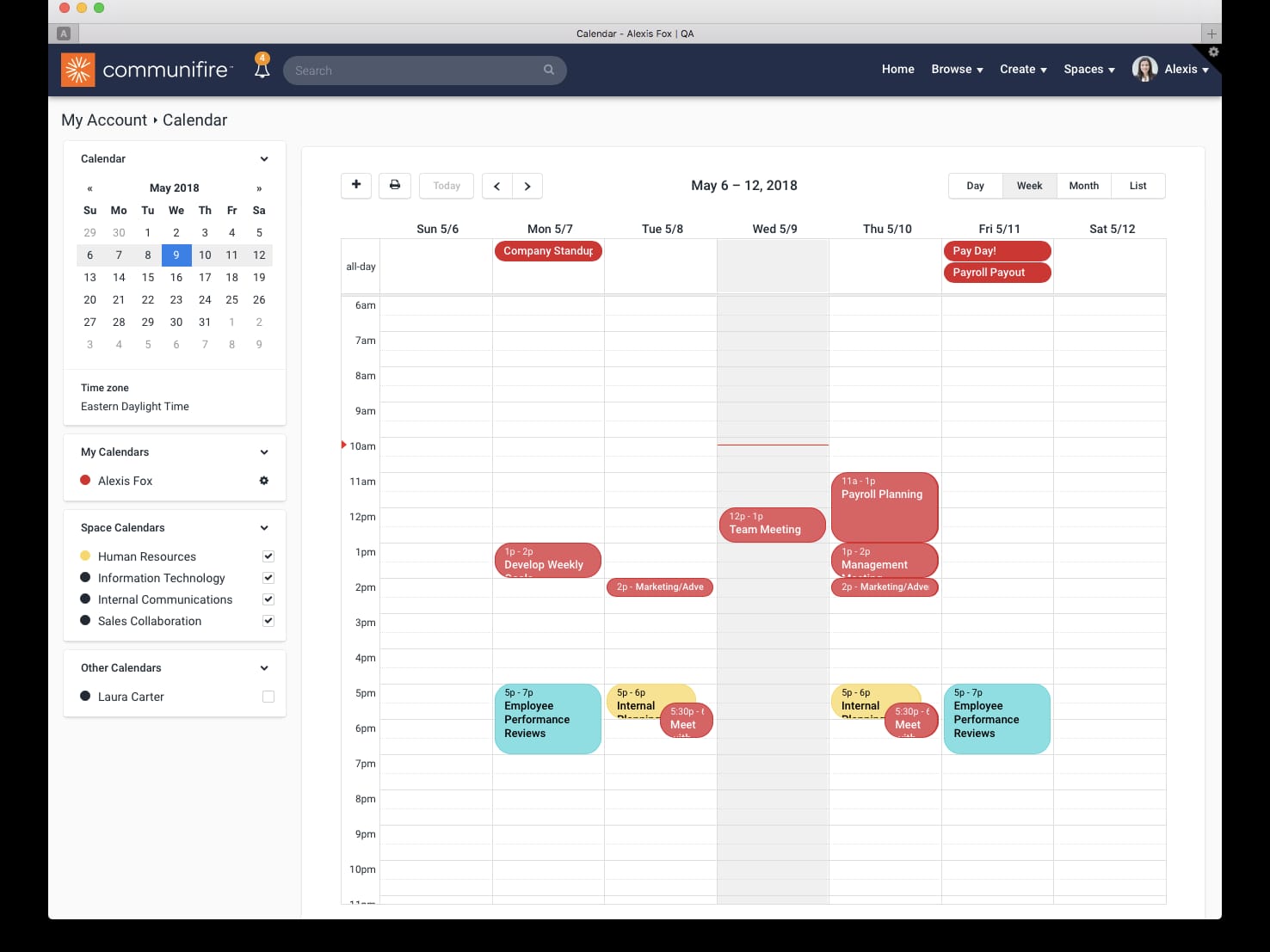New feature-rich calendar and event scheduling