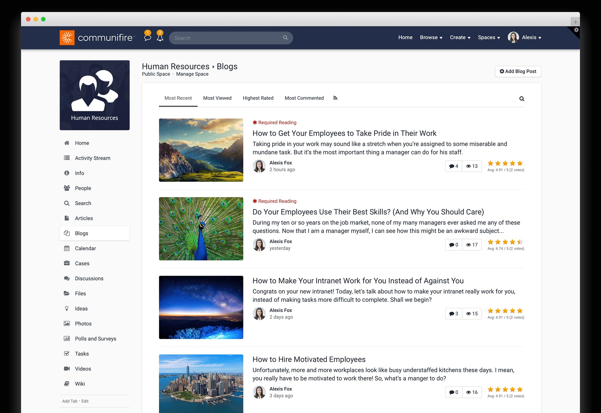 Intranet Blogs