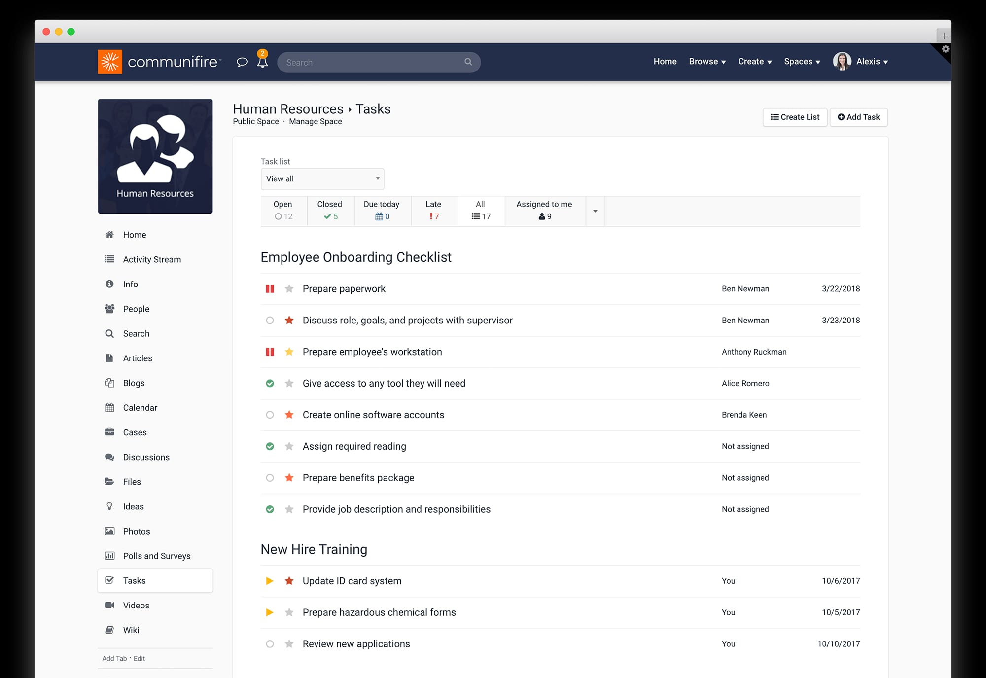 Intranet Task Management