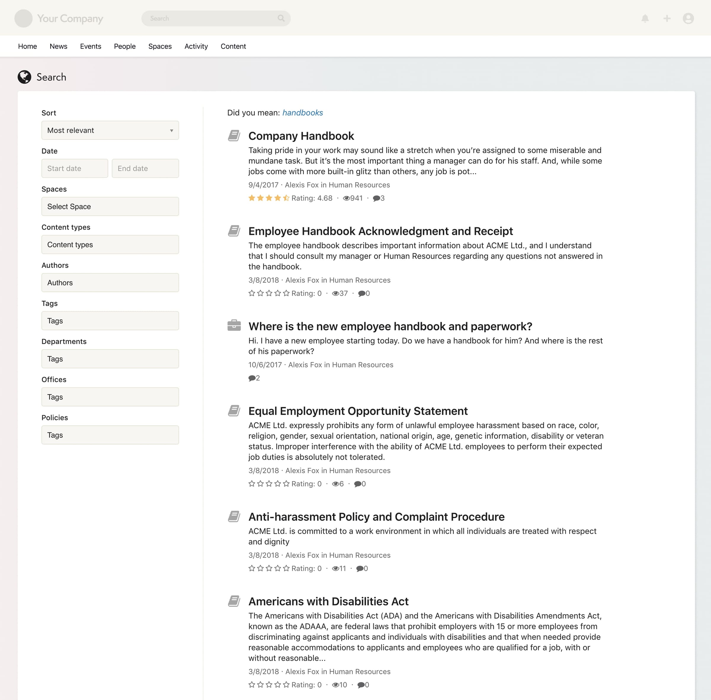Enterprise Social Networking - Search