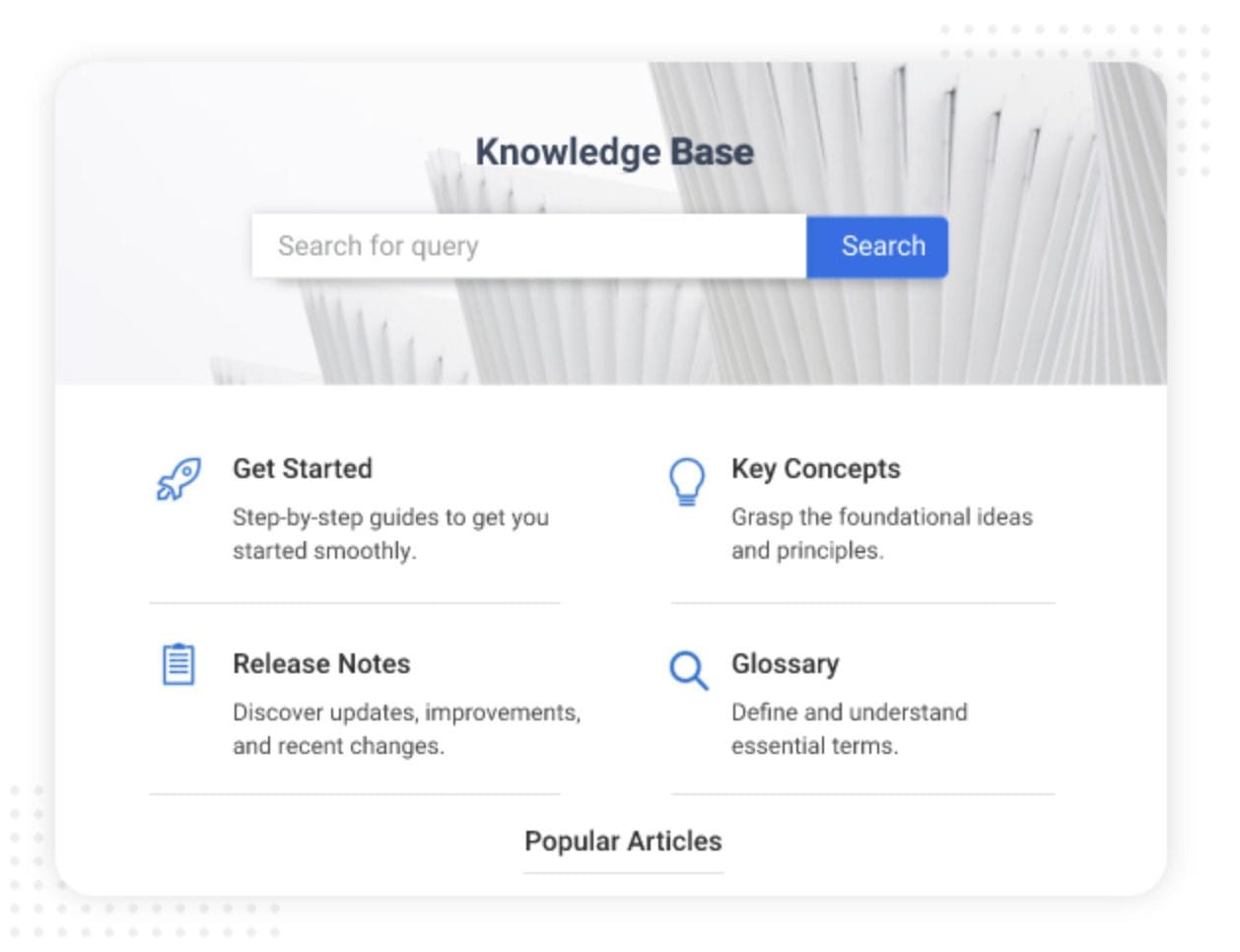 self service knowledge base