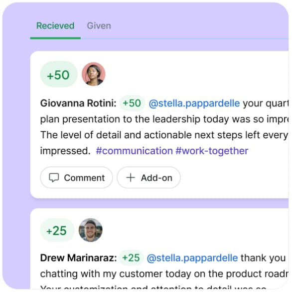 employee engagement tool for company culture - bonusly