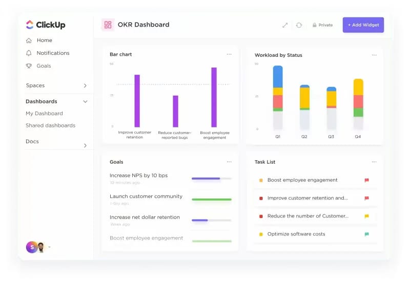collaboration tools for employee engagement - clickup
