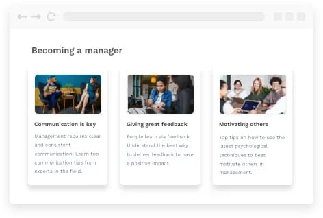 employee development app - learn amp