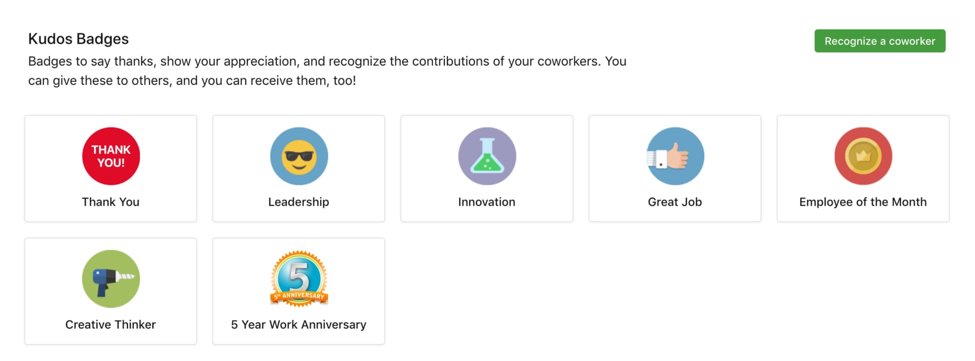 peer recognition