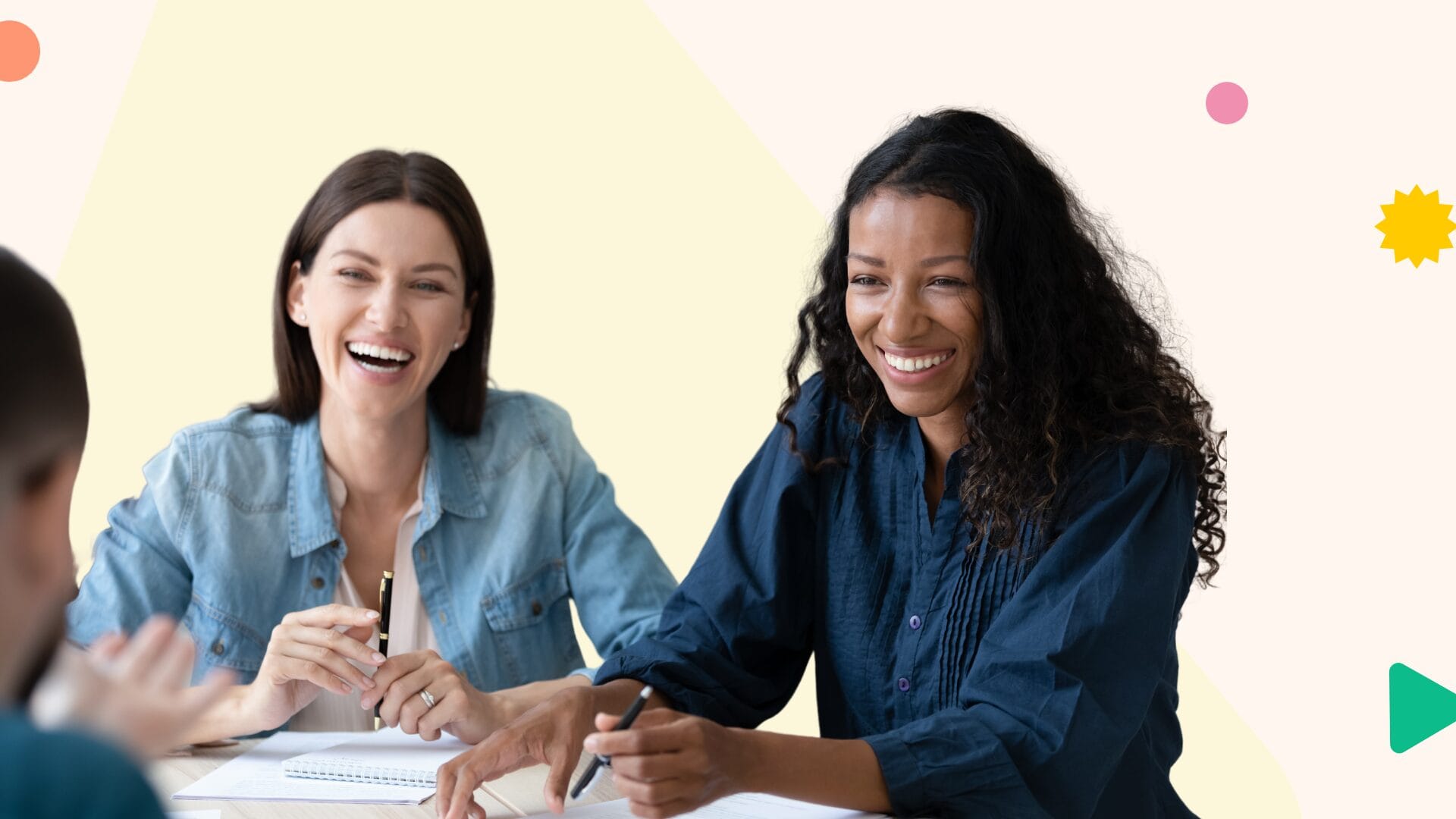 employees working in a positive work environment