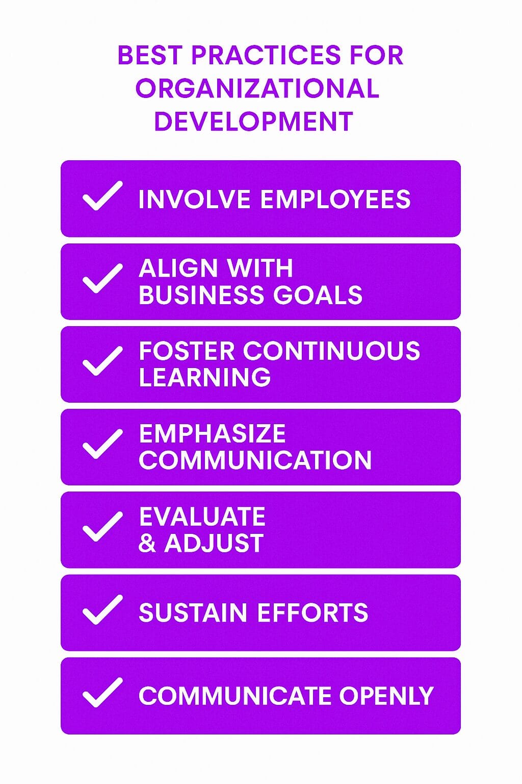 Best Practices for Organizational Development