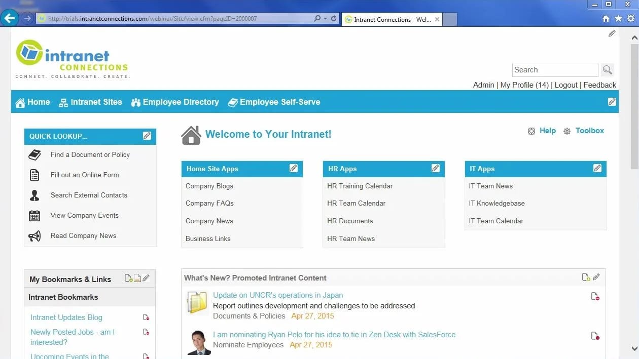 Intranet Connections