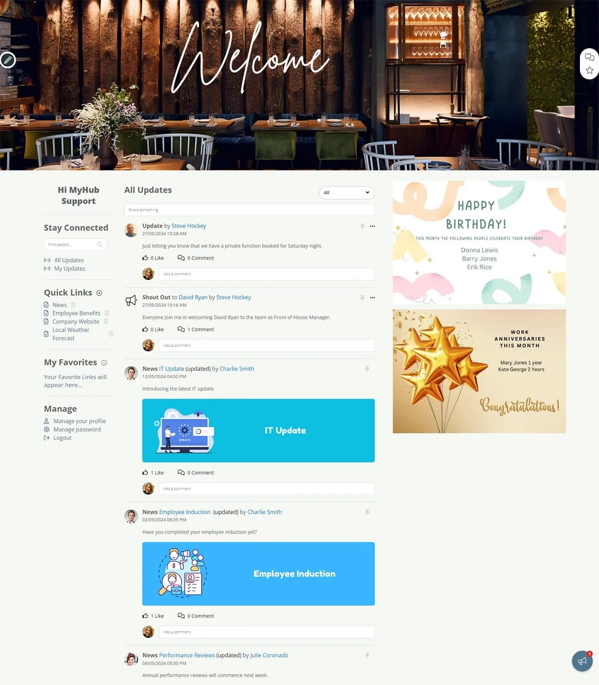 MyHub Intranet