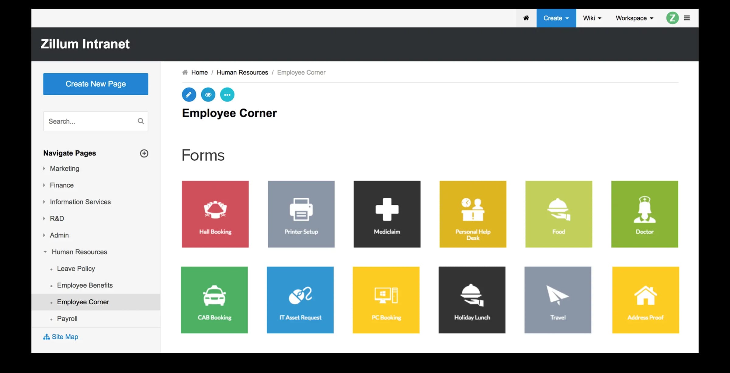Zoho Wiki