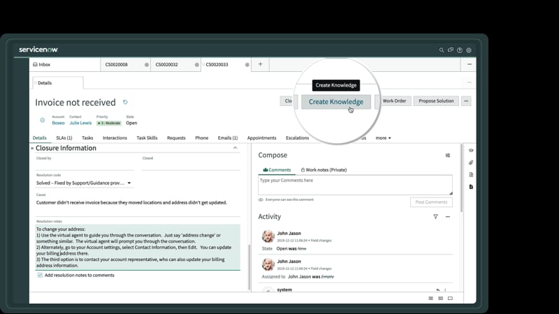 ServiceNow Knowledge Management