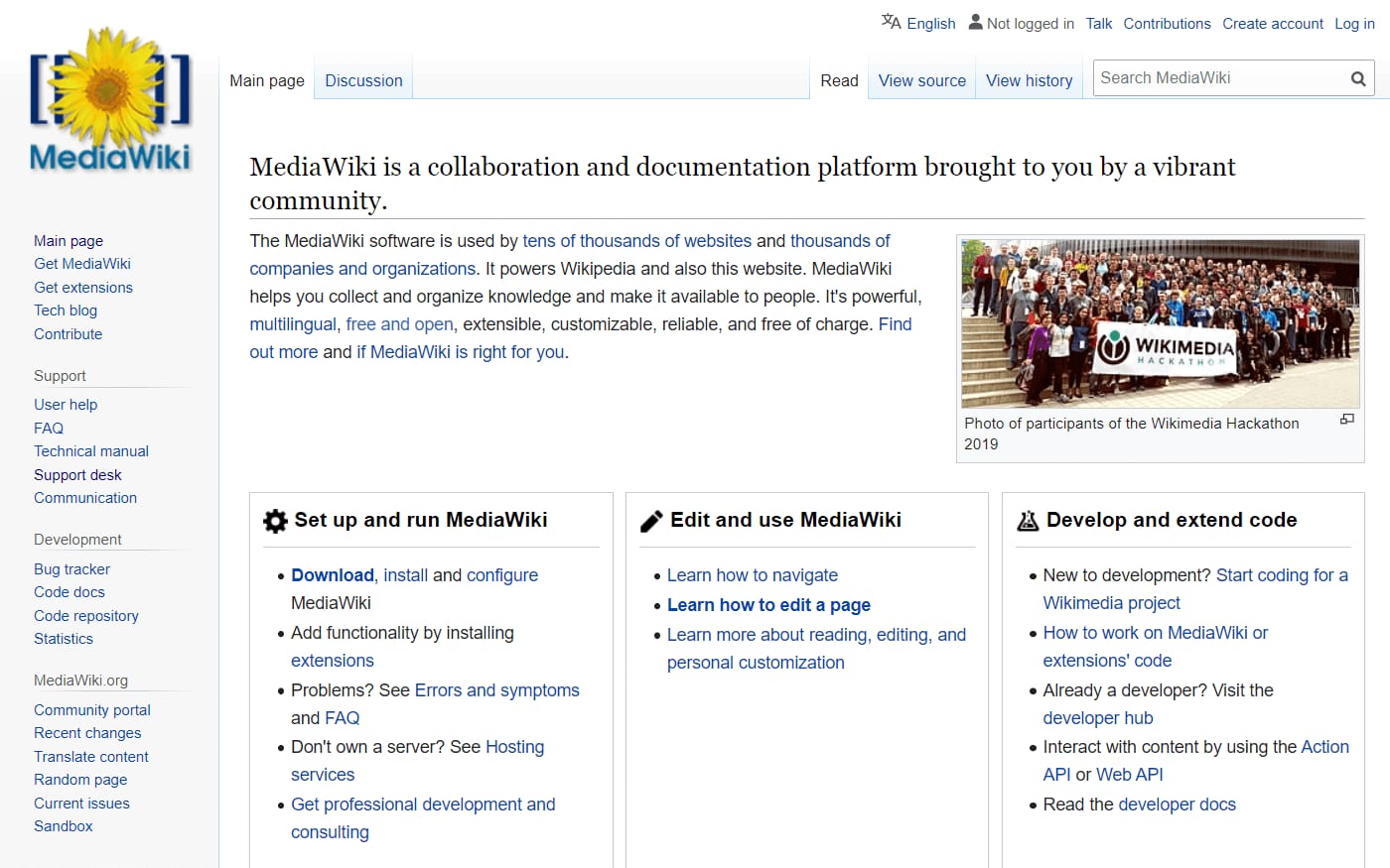 Internal Wiki Software Mediawiki