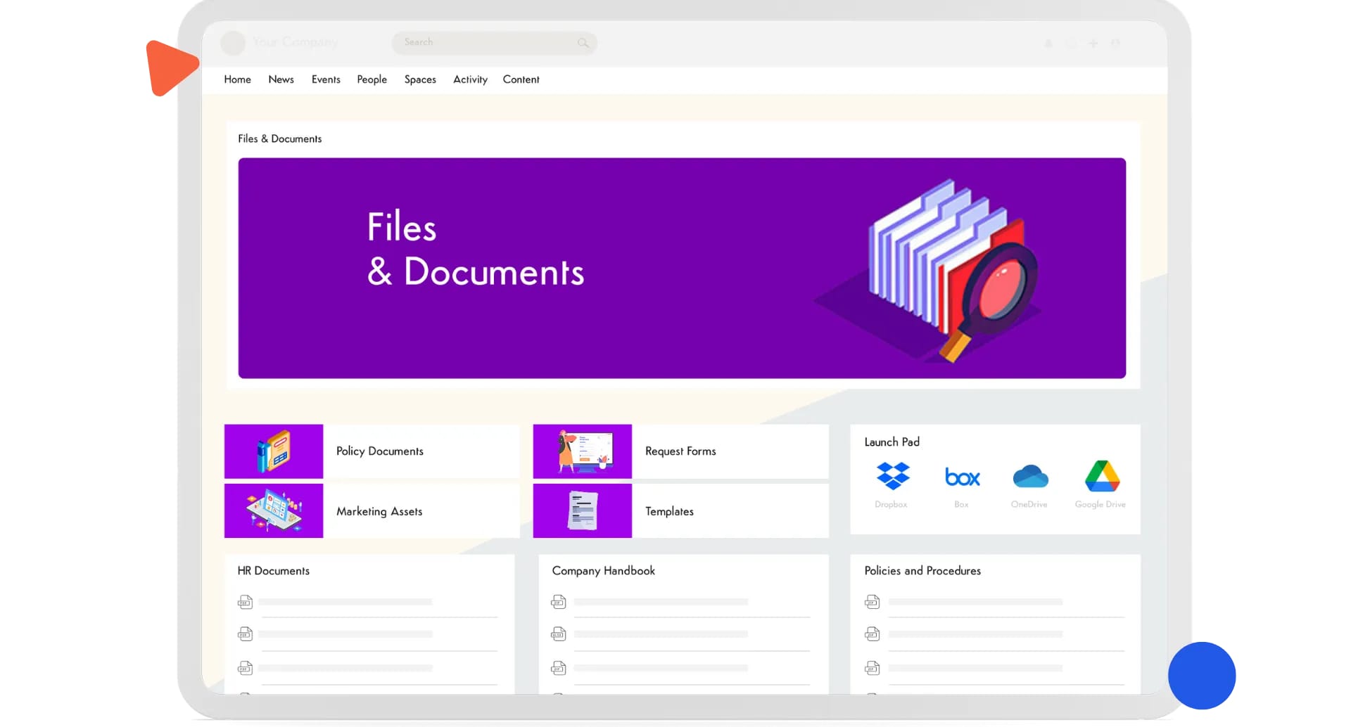 Intranet view of templates and procedural guides, providing structured resources for completing tasks efficiently.