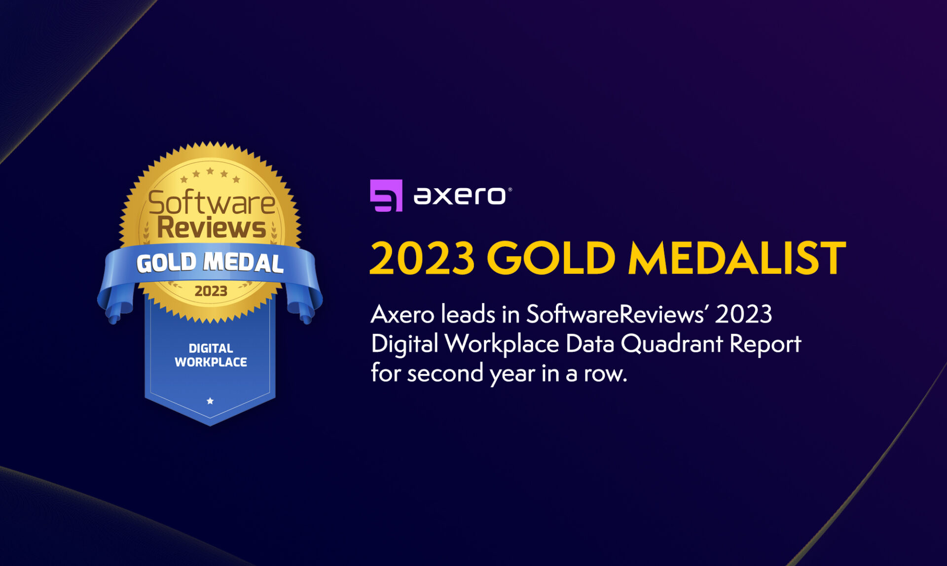 Axero Leads in Software Reviews’ 2023 Digital Workplace Data Quadrant Report for Second Year